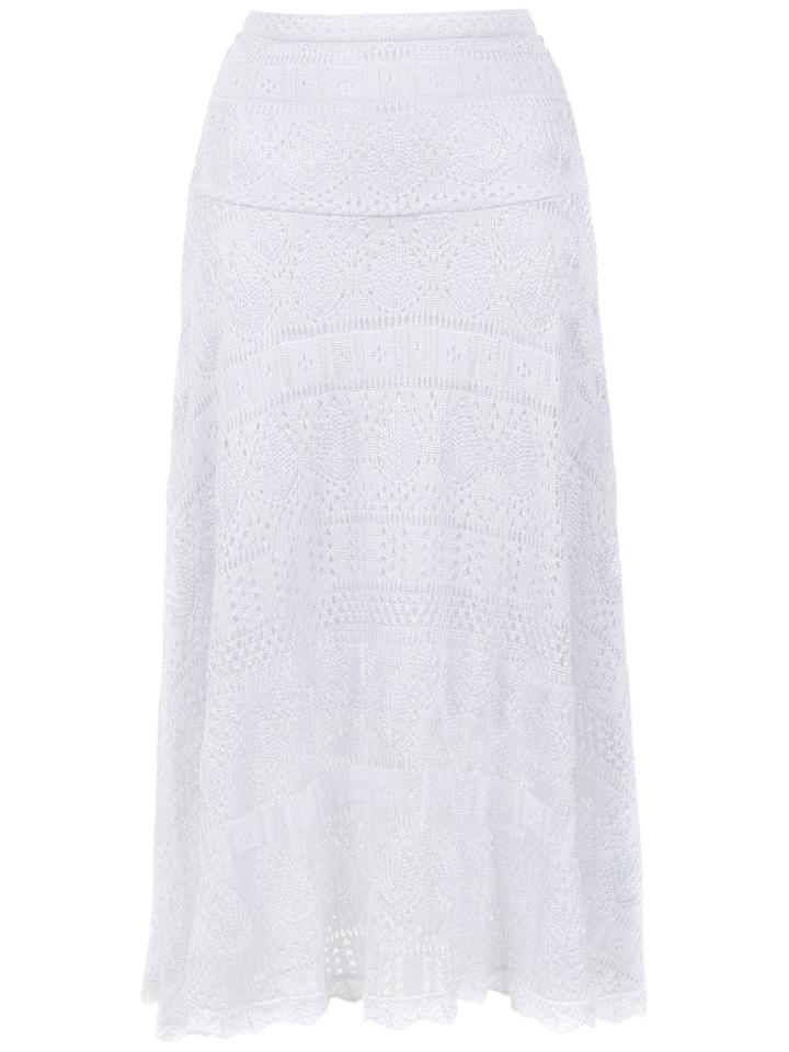 Cecilia Prado Berenice Knit Midi Skirt - White