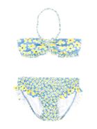 Stella Mccartney Kids Marilene Bikini, Kids Unisex, Size: 14 Yrs, Blue, Polyester/polyamide/spandex/elastane