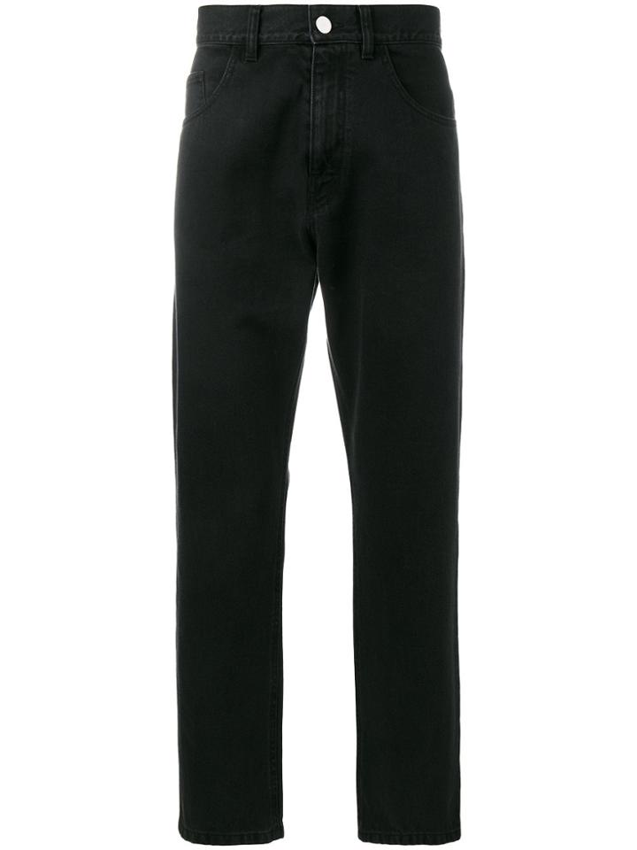Raf Simons Black Low Crotch Jeans