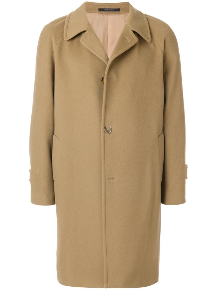 Dinner Concealed Front Coat - Nude & Neutrals