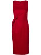 P.a.r.o.s.h. Bow-tied Midi Dress - Red