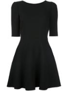 Dolce & Gabbana Flared Short Dress, Women's, Size: 40, Black, Silk/spandex/elastane/virgin Wool