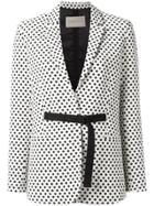 Christian Wijnants 'jemima' Polka Dots Blazer - White