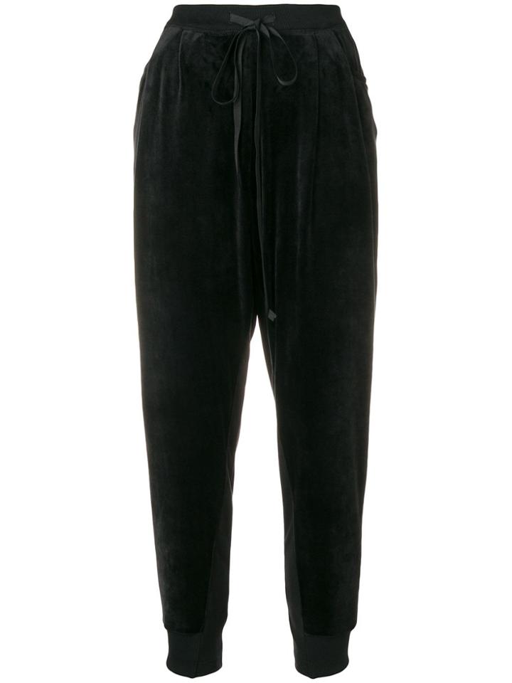 Irina Schrotter Tapered Track Trousers - Black