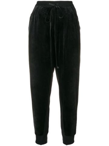 Irina Schrotter Tapered Track Trousers - Black
