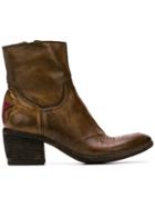 Fauzian Jeunesse Cuban Heel Ankle Boots - Brown