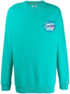 Tommy Jeans Logo Print Sweatshirt - Green