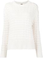 Adam Lippes Crop Stitch Sweater, Women's, Size: Medium, White, Silk/cotton/linen/flax/wool