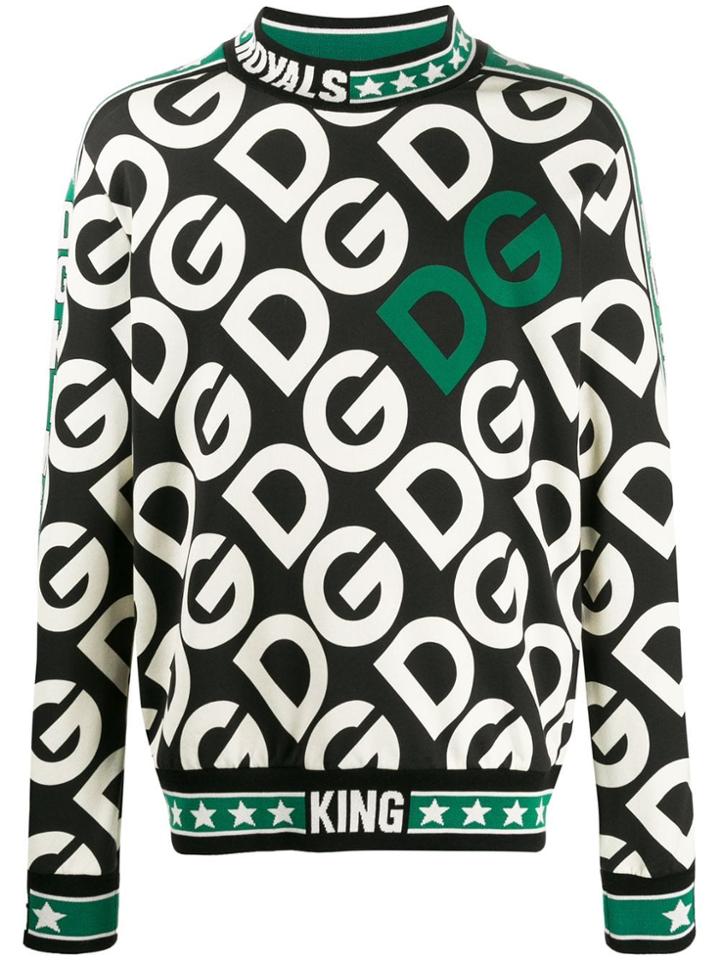 Dolce & Gabbana Dgking Logo Sweatshirt - Black