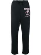 Moschino Logo Print Track Trousers - Black