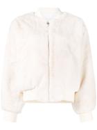 Chiara Ferragni Blinking Eye Zipped Jacket - White