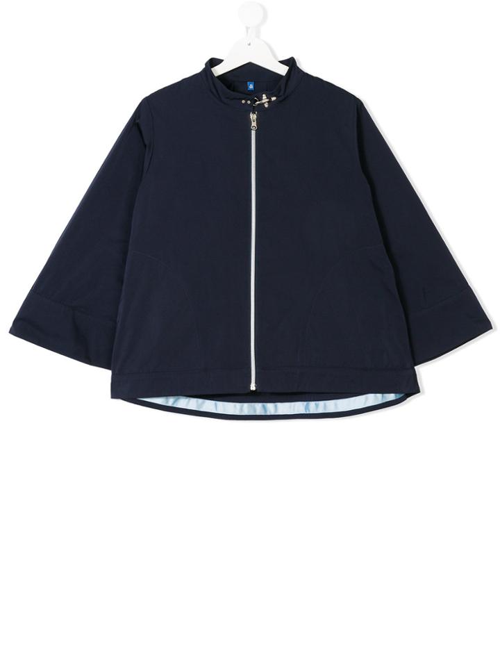 Fay Kids Teen Wide Sleeved Jacket - Blue