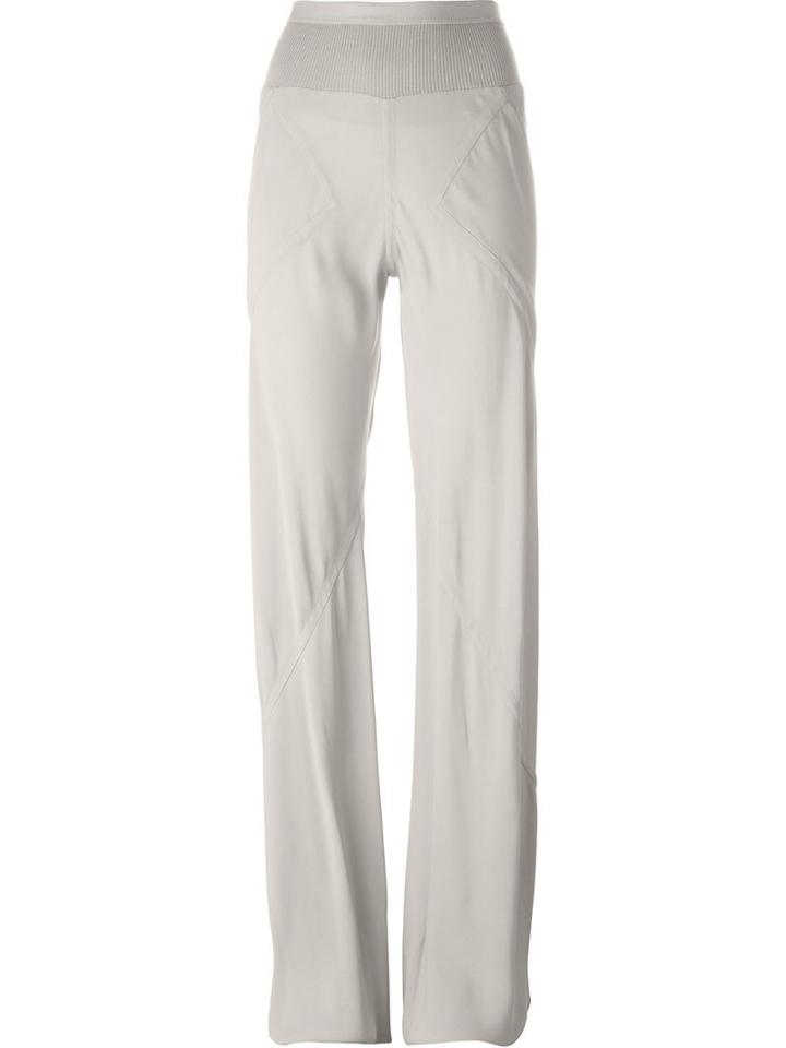 Rick Owens Classic Palazzo Trousers, Women's, Size: 44, Grey, Viscose/acetate/cotton/polyamide