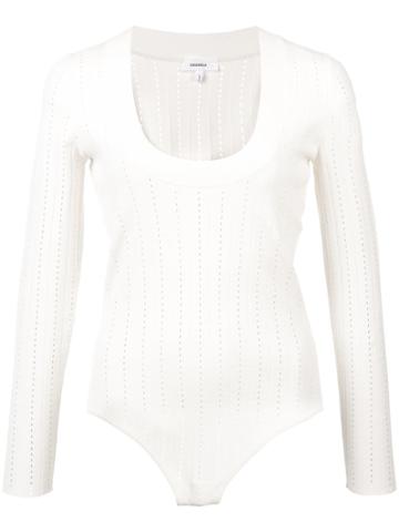 Barbara Casasola Scoop Neck Jumper - White