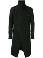 Army Of Me Asymmetric Double-breasted Coat - Black