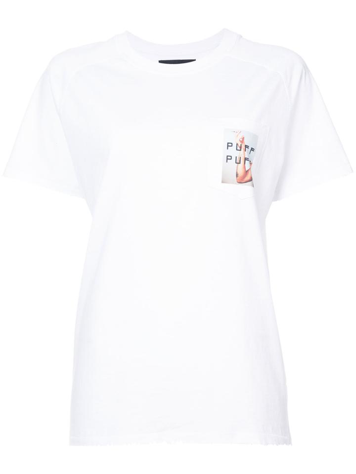 Baja East Graphic Chest Pocket T-shirt - White