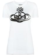 Vivienne Westwood Anglomania Orb Print T-shirt, Women's, Size: Large, White, Cotton