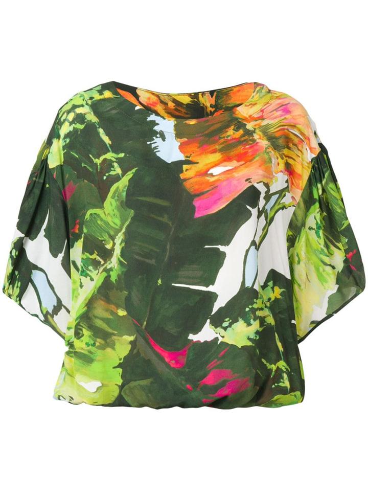 Blugirl Flared Boxy Blouse - Green