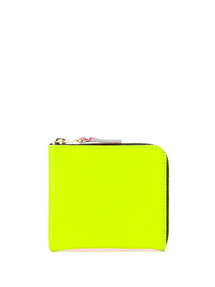 Comme Des Garçons Wallet Super Fluo Zip-around Wallet - Yellow