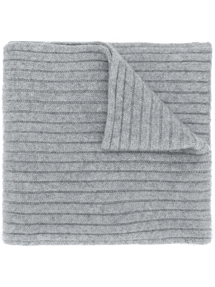 Joseph Luxe Rib Scarf - Grey