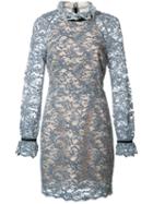 Rebecca Vallance Alexa Mini Dress, Women's, Size: 12, Blue, Cotton/nylon/polyester/silk