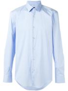 Boss Hugo Boss Classic Shirt, Men's, Size: 38, Blue, Cotton/polyamide/spandex/elastane