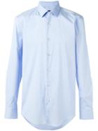 Boss Hugo Boss Classic Shirt, Men's, Size: 38, Blue, Cotton/polyamide/spandex/elastane