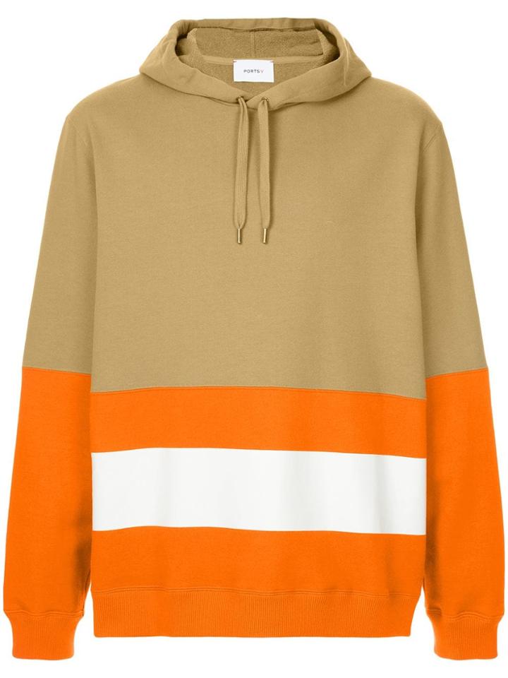 Ports V Hooded Sweatshirt - Brown