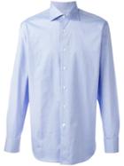 Canali Classic Shirt, Men's, Size: 45, Blue, Cotton