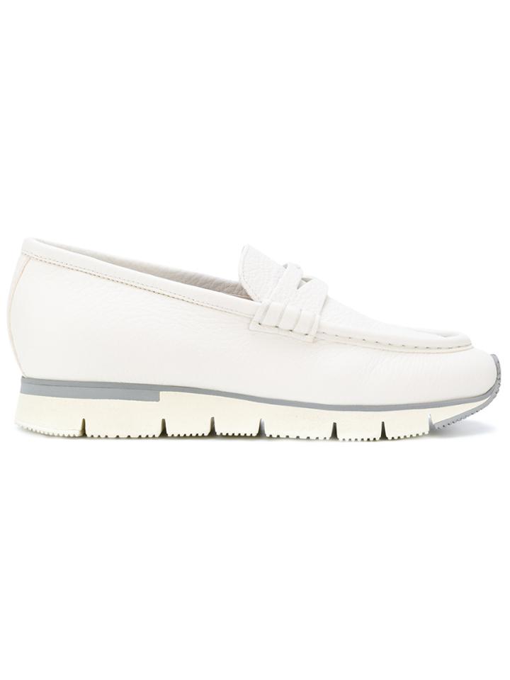 Santoni Loafer Sneakers - White
