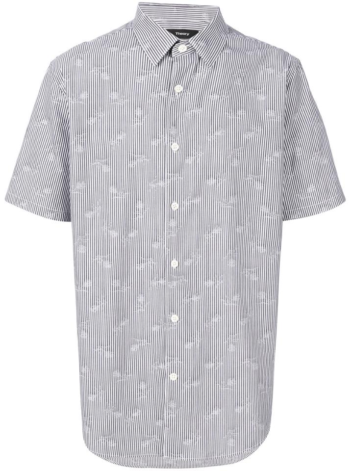 Theory Striped Shirt - Grey