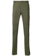 Tonello Creased Slim Fit Trousers - Green