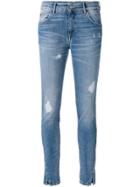 Htc Hollywood Trading Company Distressed Skinny Jeans - Blue