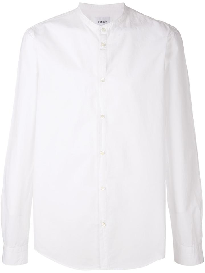 Dondup Band Collar Shirt - White