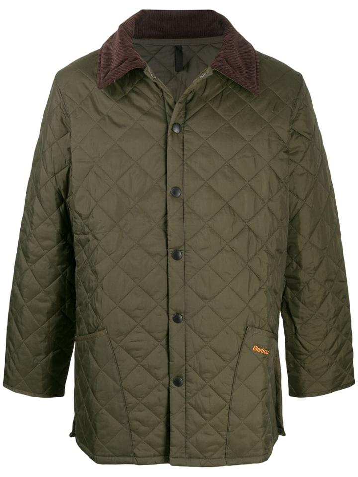 Barbour Liddesdale Diamond-quilt Coat - Green