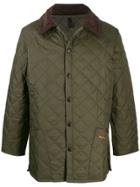 Barbour Liddesdale Diamond-quilt Coat - Green