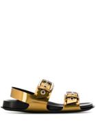 Marni Metallic Sandals - Gold