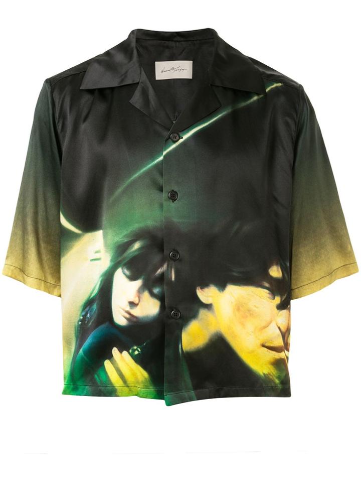 Necessity Sense Vacay Cropped Shirt - Green