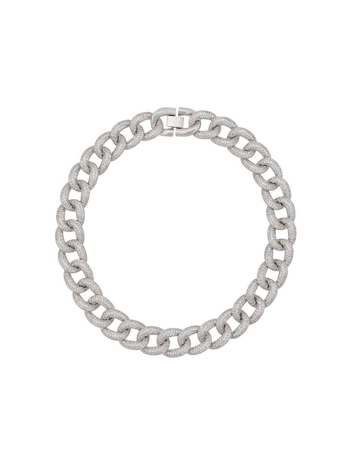 Fallon Armure Pavé Curb Choker - Silver
