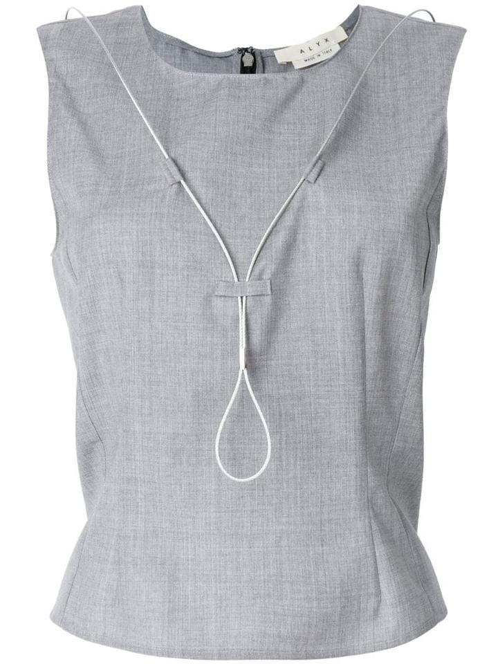 1017 Alyx 9sm Wire Detail Sleeveless Top - Grey
