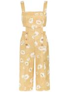 Sissa Clara Cropped Jumpsuit - Yellow & Orange