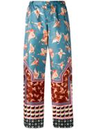 F.r.s For Restless Sleepers Multiple Patterns Straight Trousers - Blue
