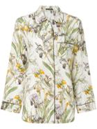 Alexander Mcqueen Floral Print Pyjama Shirt - Nude & Neutrals