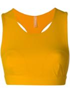 No Ka' Oi Racer Back Sports Bra - Yellow & Orange