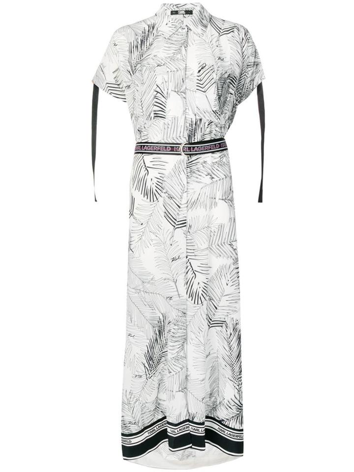 Karl Lagerfeld Karlifornia Maxi Shirt Dress - White