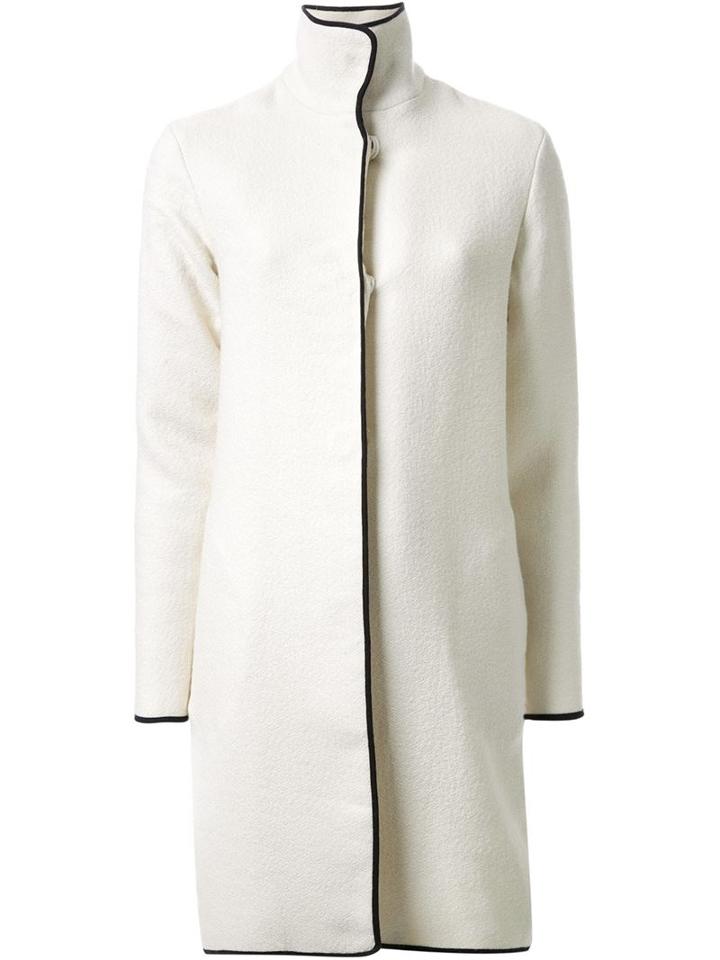 Bassike Single Breasted Piped Coat