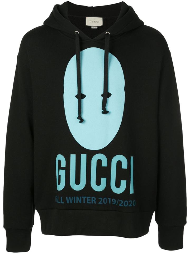 Gucci Manifesto Printed Hoodie - Black