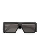 Vava Squared Sunglasses, Adult Unisex, Black, Acetate/aluminium/glass