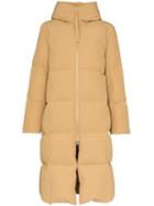 Jil Sander Zip-front Puffer Coat - Neutrals