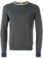 Sun 68 Round Elbow-patch Sweatshirt - Grey